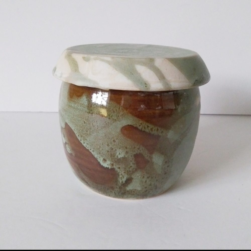 Handmade French butter keeper